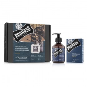 Set pentru ingrijirea barbii cu balsam si sampon de barba Proraso Azur Lime Duo Pack